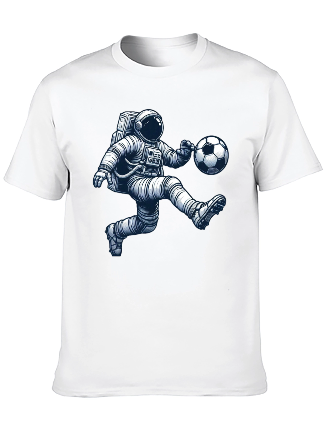 Astronaut Soccer Player Graphic Tee