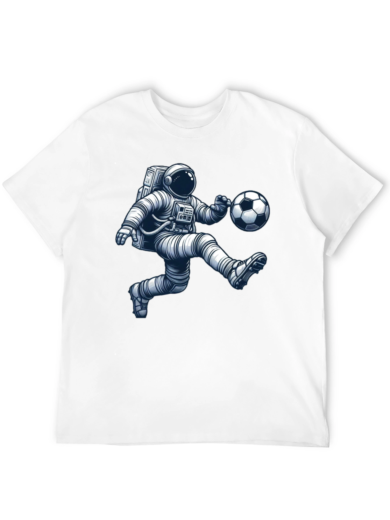 Astronaut Soccer Player Graphic Tee