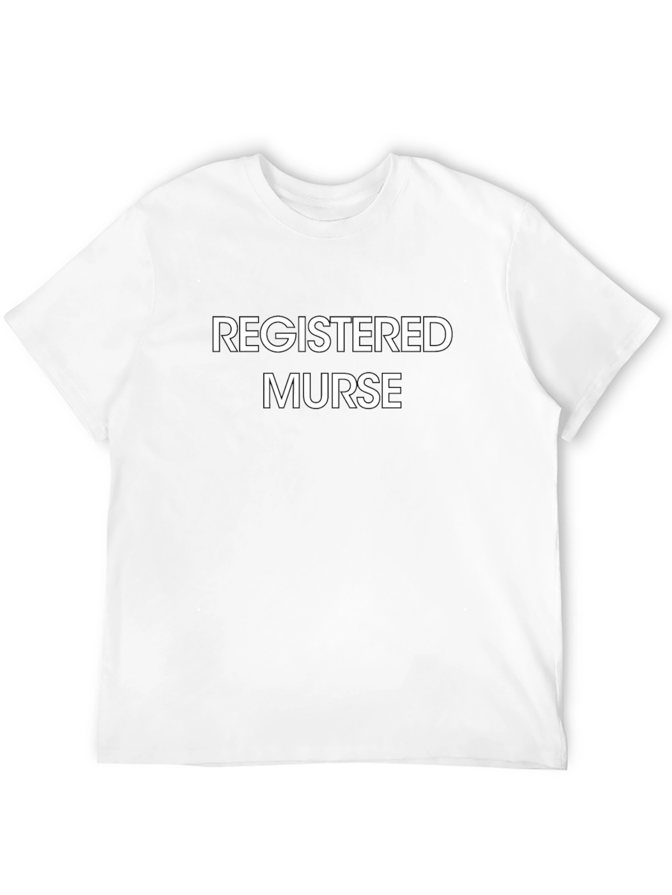 Registered Nurse T-Shirt - Black Cotton Tee