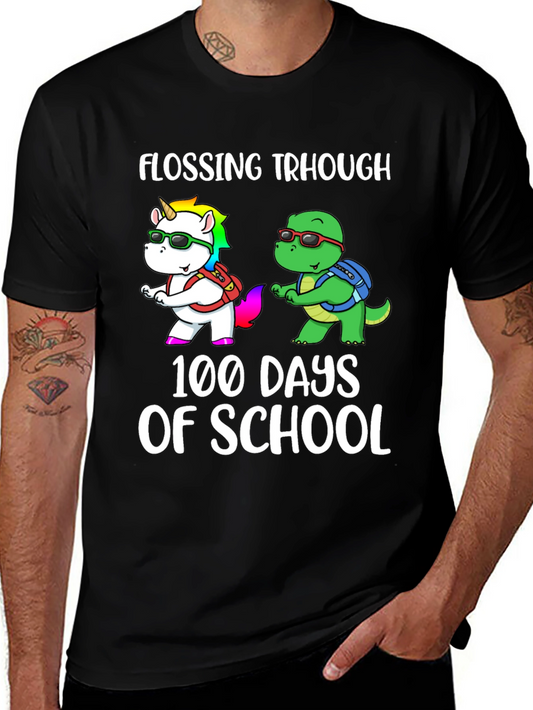 Flossing Through 100 Days Of School T-Shirt