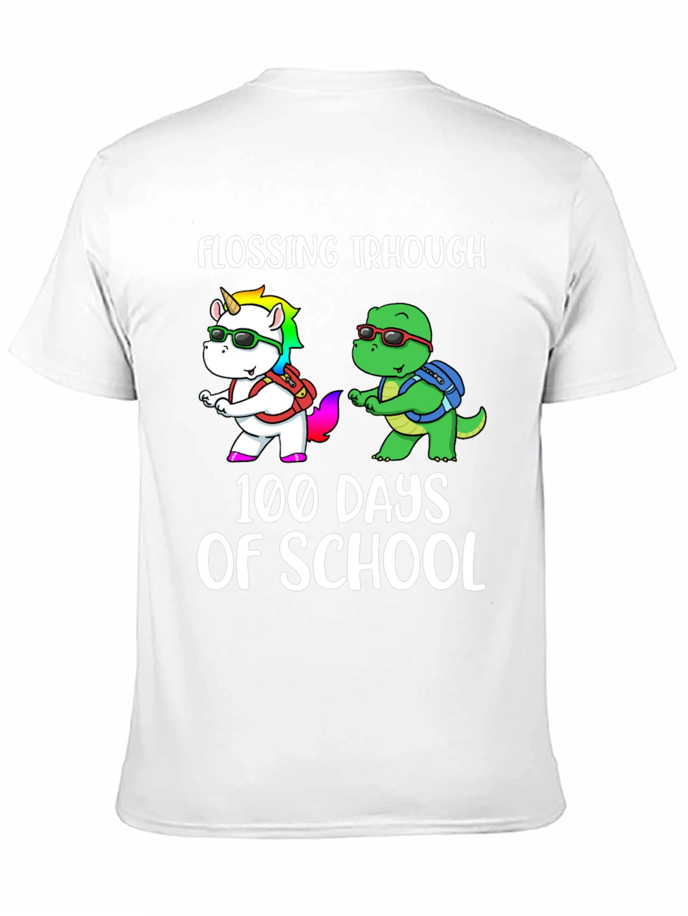 Flossing Through 100 Days Of School T-Shirt