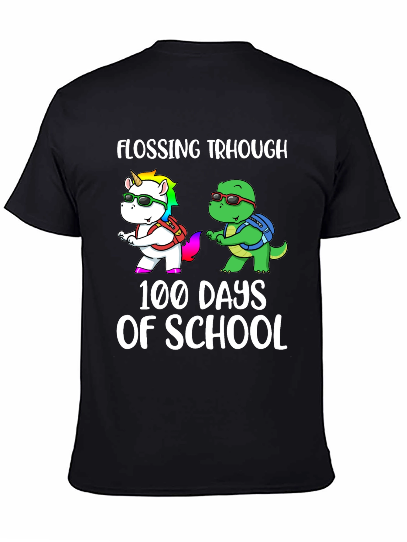 Flossing Through 100 Days Of School T-Shirt
