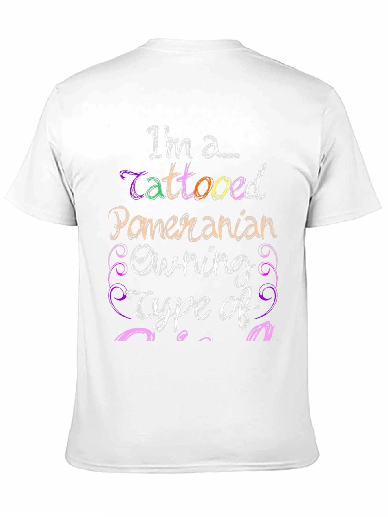 Tattooed Pomeranian Owner Novelty T-Shirt