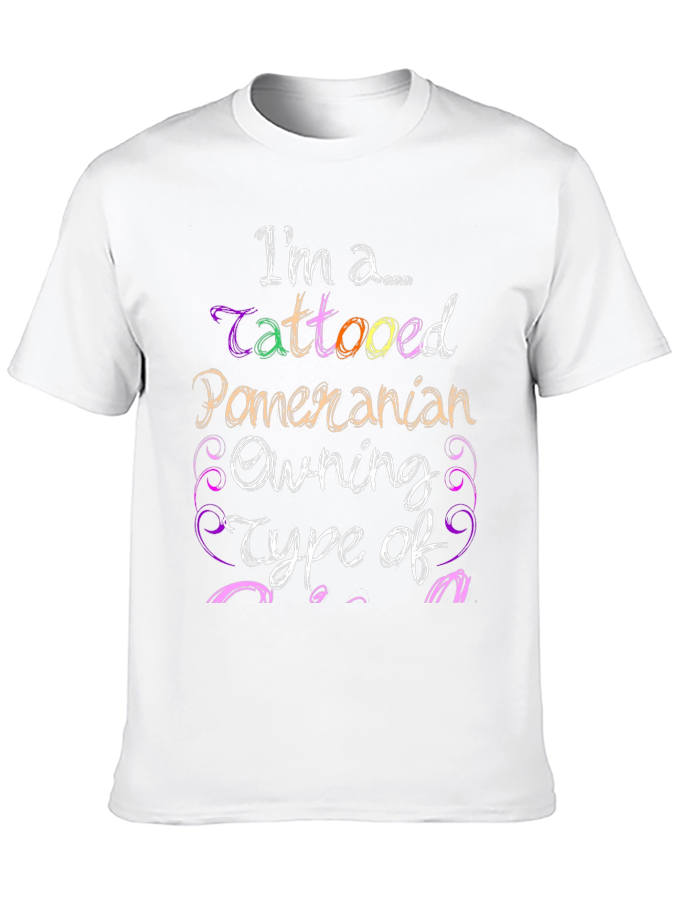 Tattooed Pomeranian Owner Novelty T-Shirt