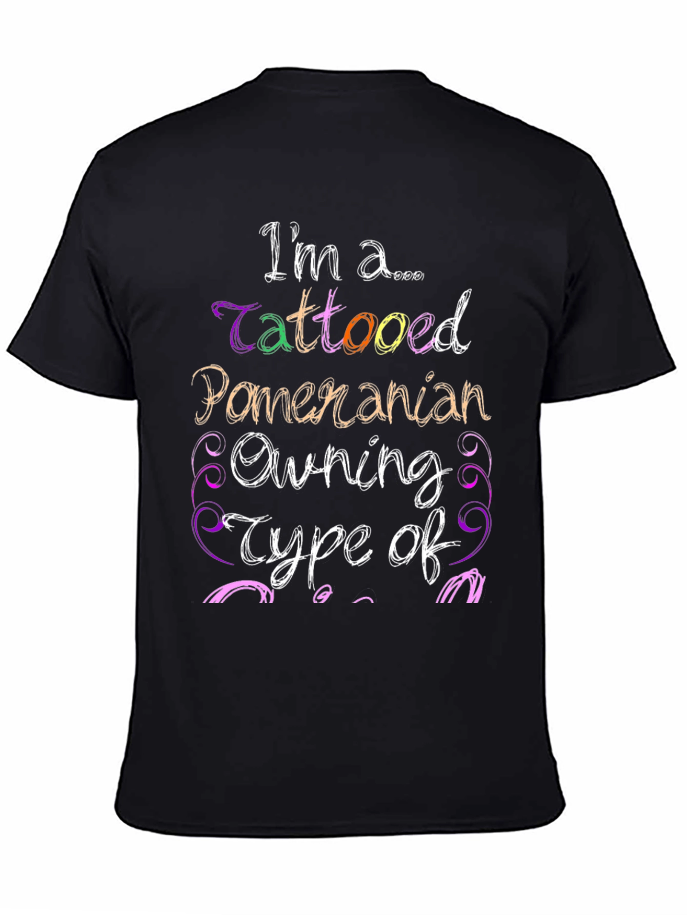 Tattooed Pomeranian Owner Novelty T-Shirt