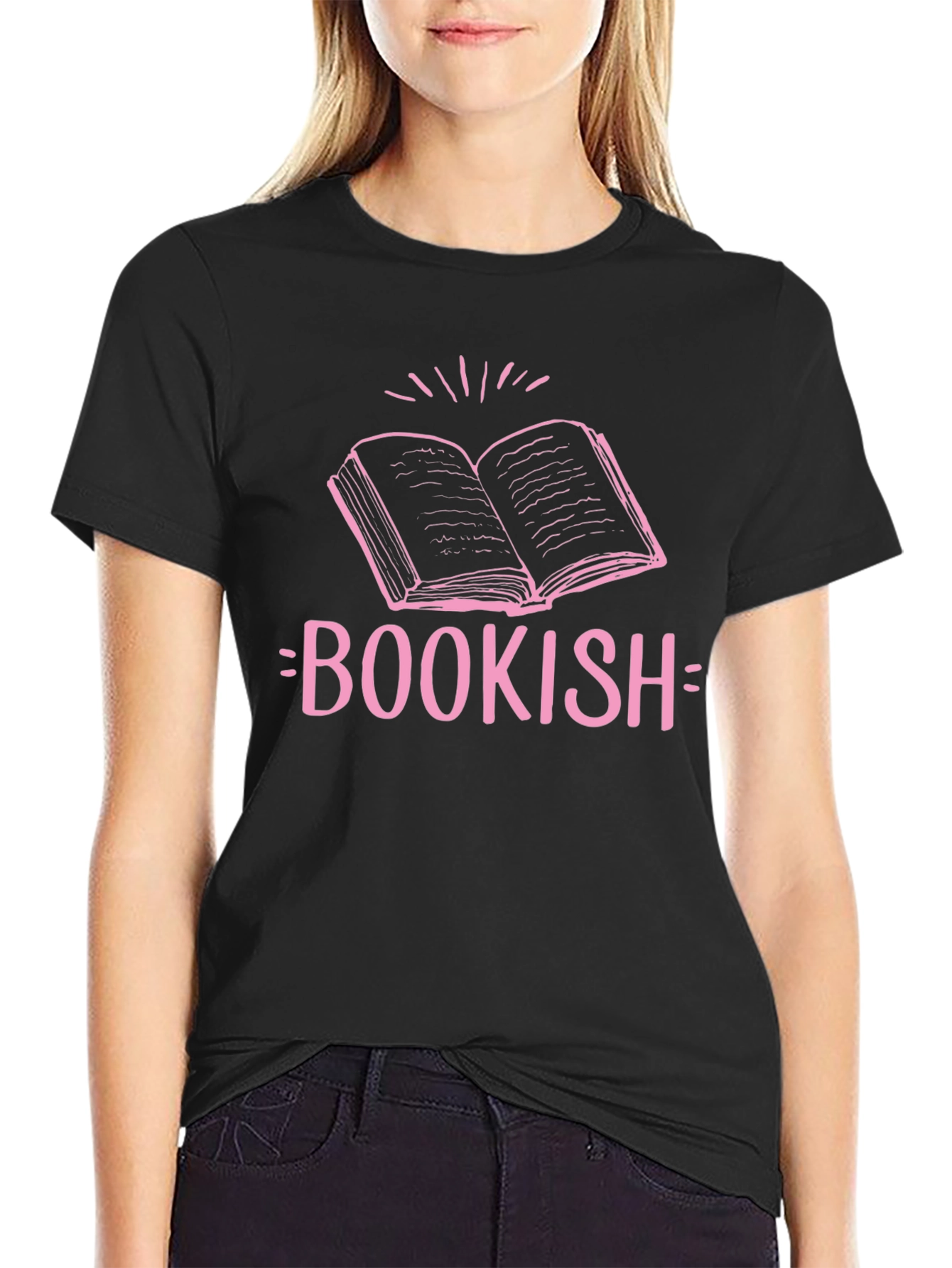 Bookish Black T-Shirt - Literary Style