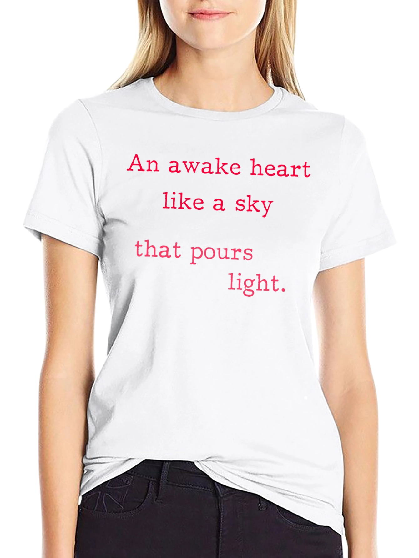 Awake Heart Light Poem Graphic T-Shirt