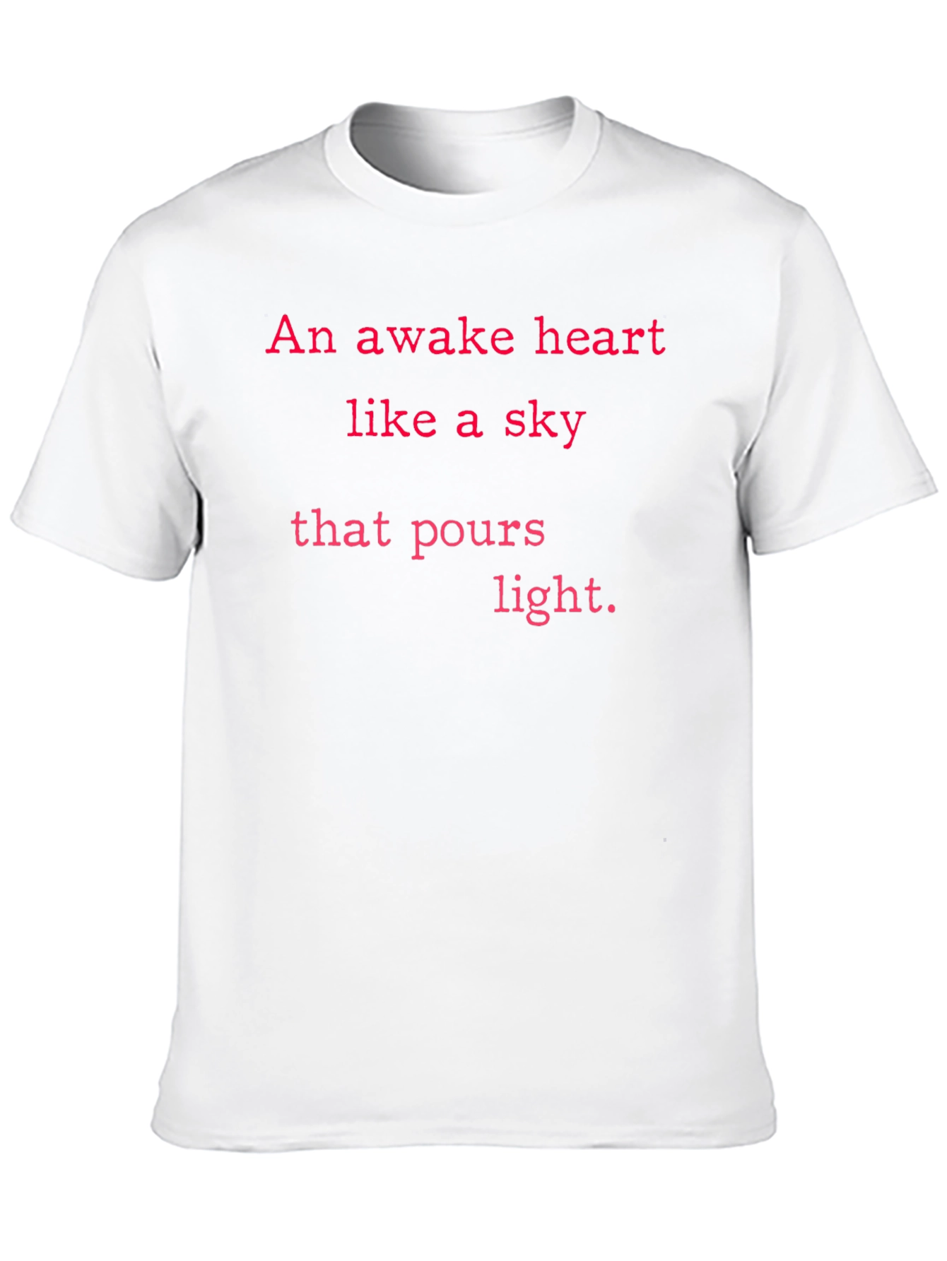 Awake Heart Light Poem Graphic T-Shirt