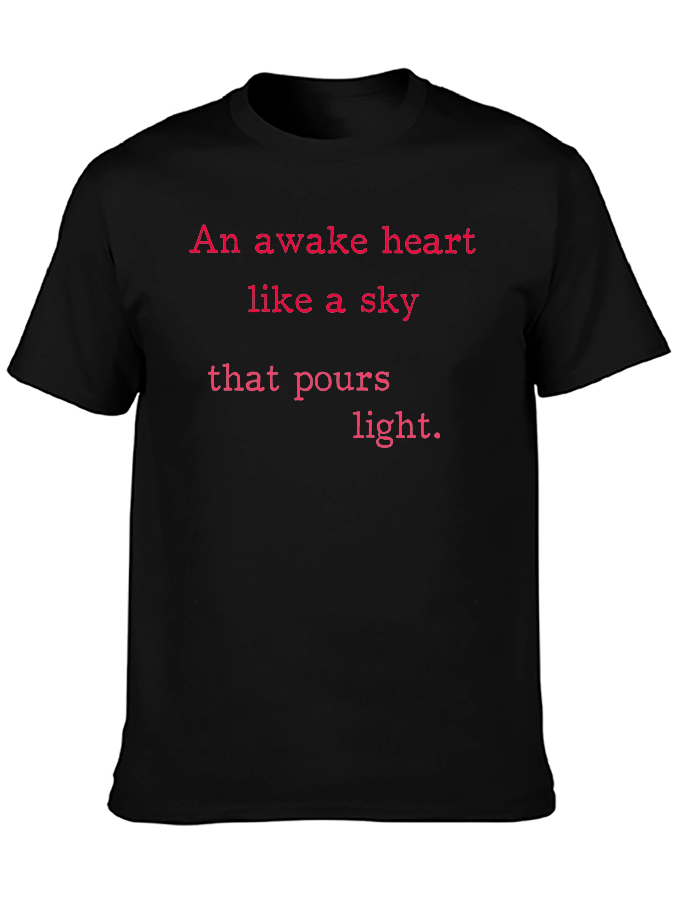 Awake Heart Light Poem Graphic T-Shirt