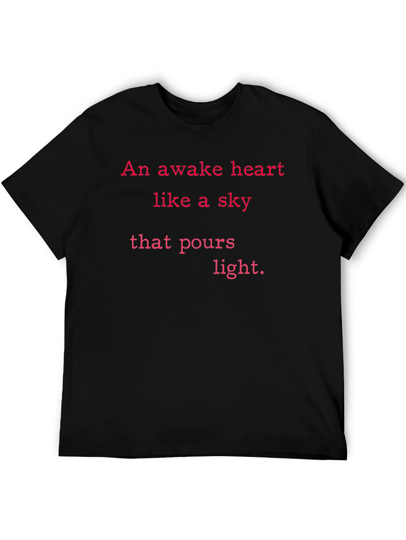 Awake Heart Light Poem Graphic T-Shirt