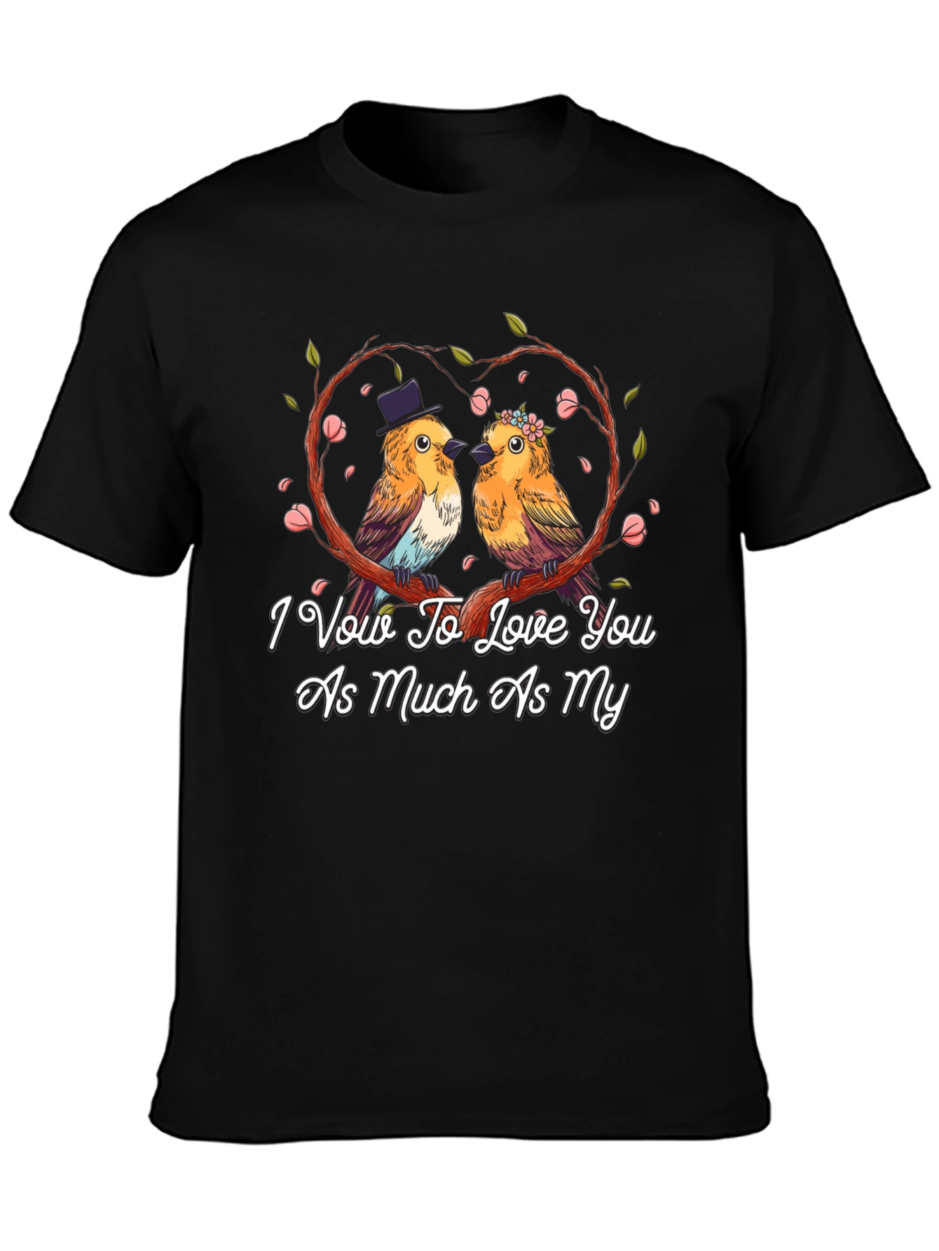 Love Birds Graphic Tee - Wedding Anniversary Gift