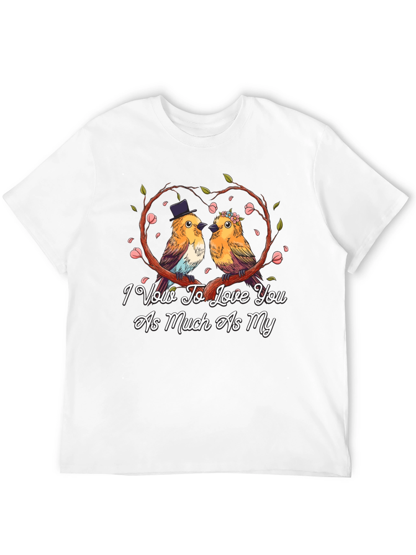 Love Birds Graphic Tee - Wedding Anniversary Gift