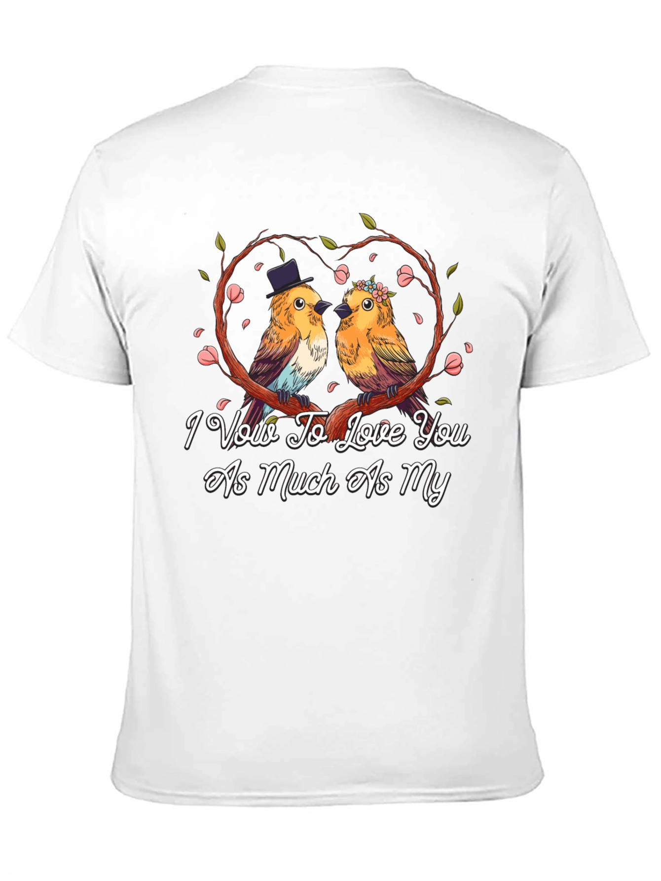 Love Birds Graphic Tee - Wedding Anniversary Gift