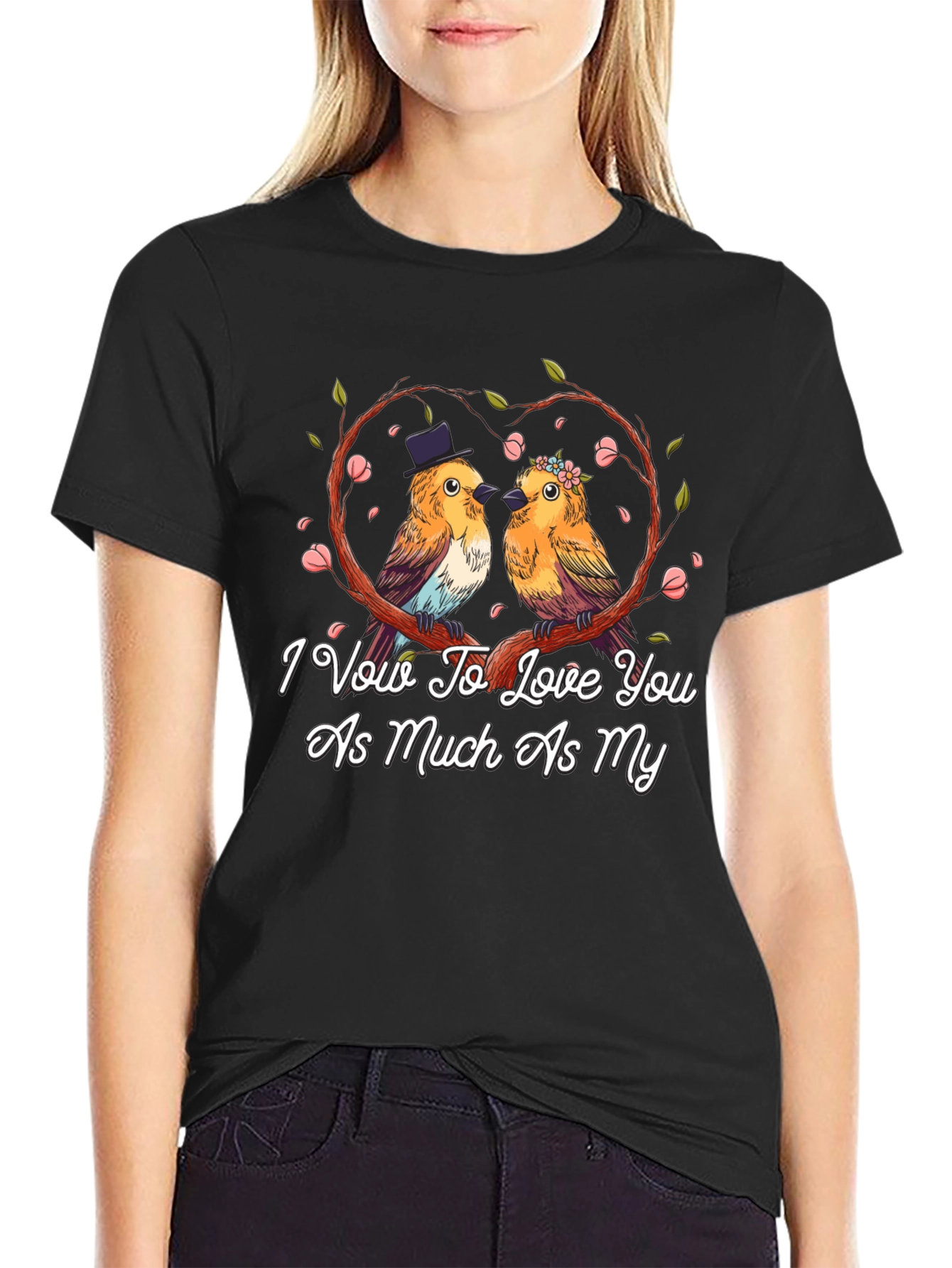 Love Birds Graphic Tee - Wedding Anniversary Gift