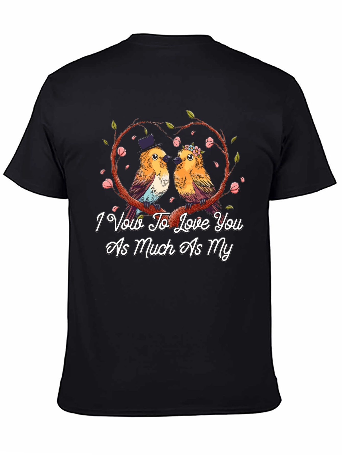 Love Birds Graphic Tee - Wedding Anniversary Gift
