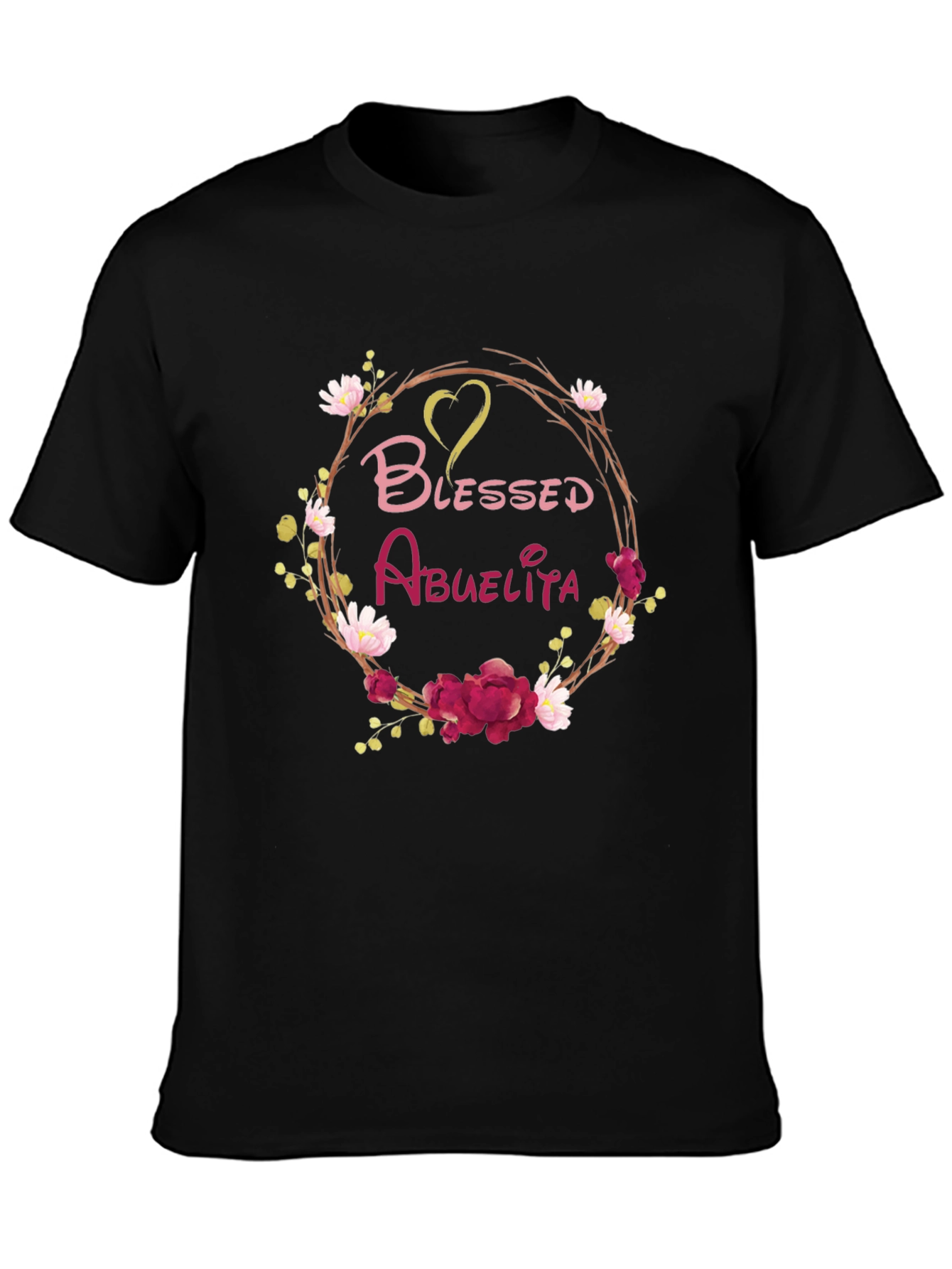 Blessed Abuelita Floral T-Shirt