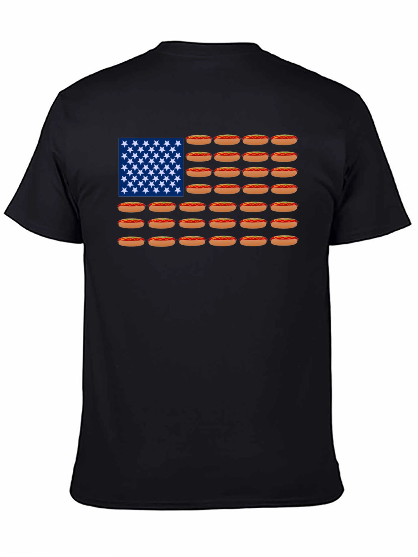 Hot Dog American Flag T-Shirt - Patriotic Apparel