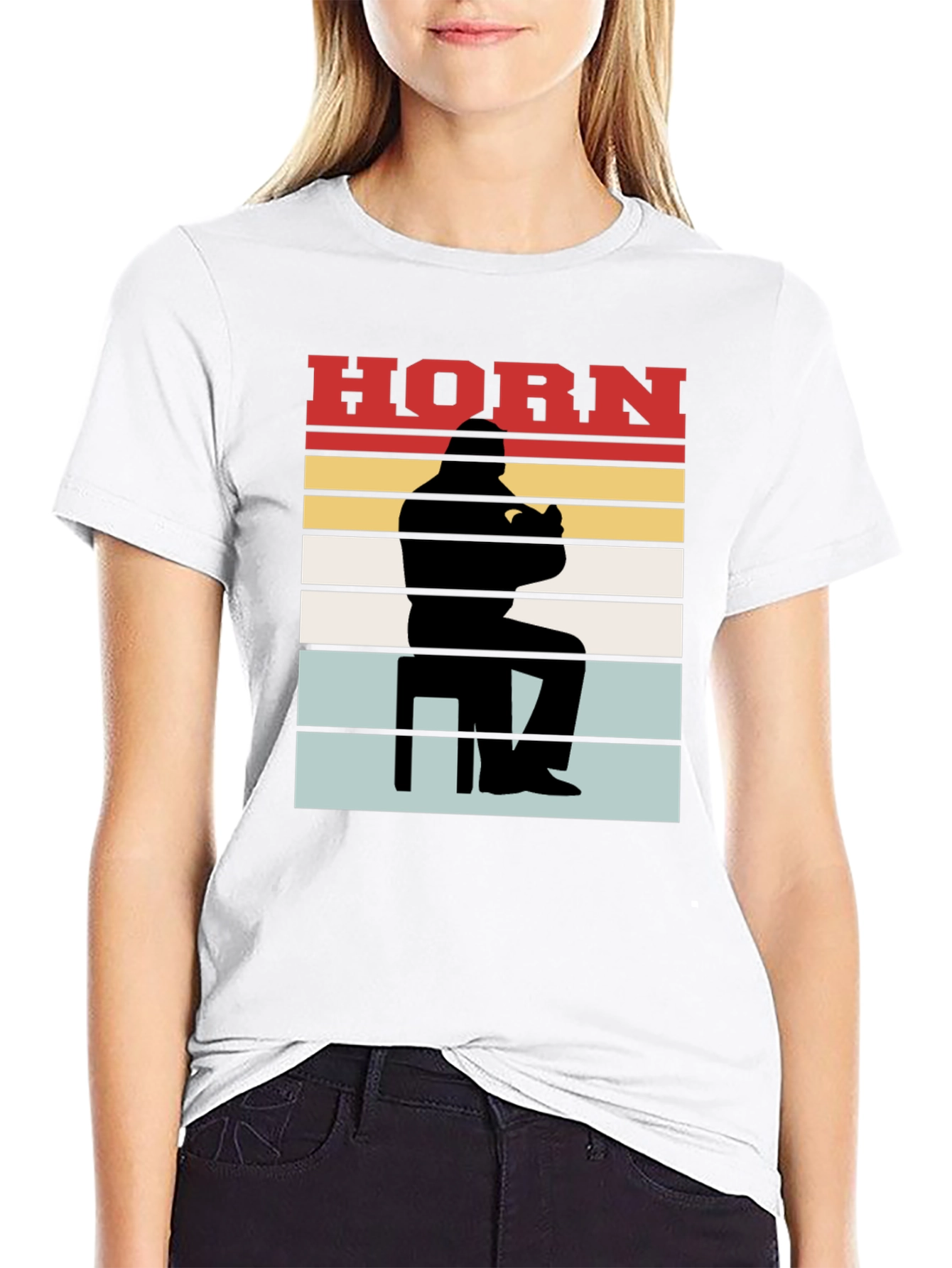 Retro Horn Player Graphic Tee