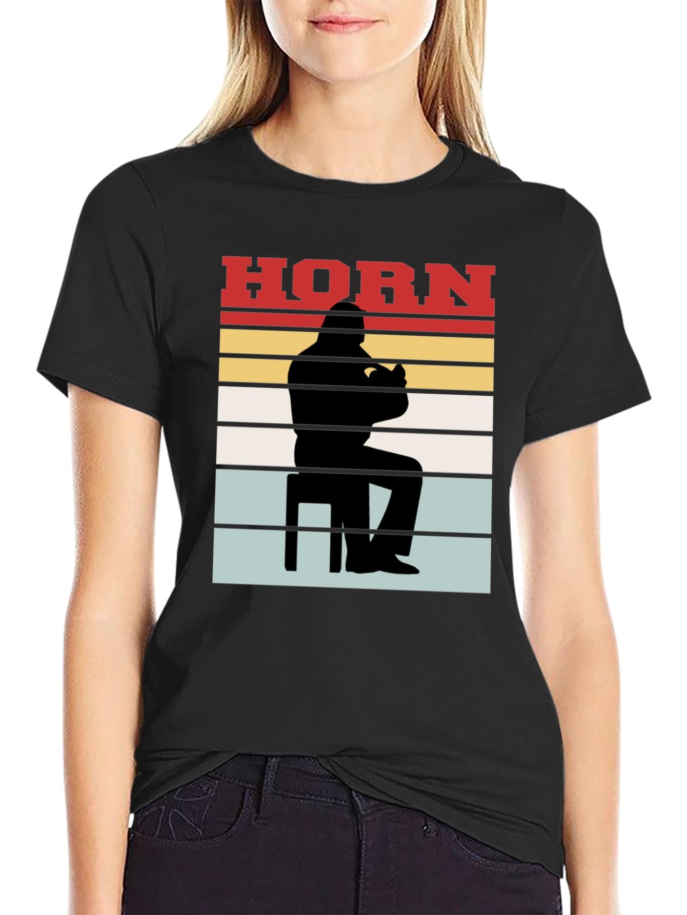 Retro Horn Player Graphic Tee