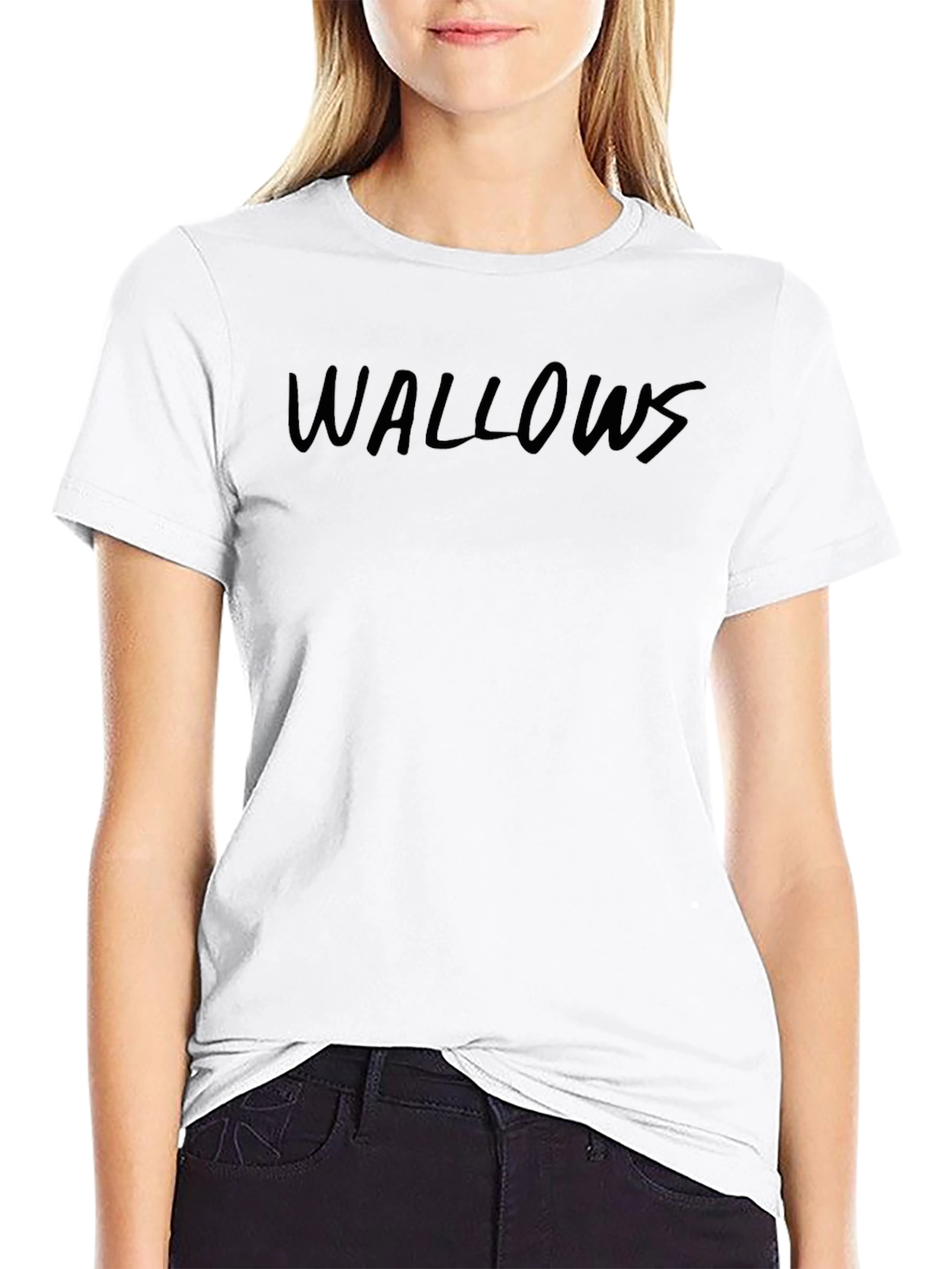 Wallows Band T-Shirt - Black Cotton Crew Neck