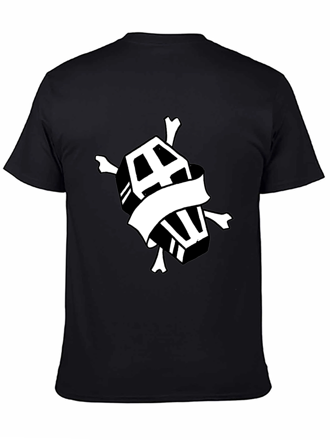 Coffin & Crossbones Graphic T-Shirt - Black