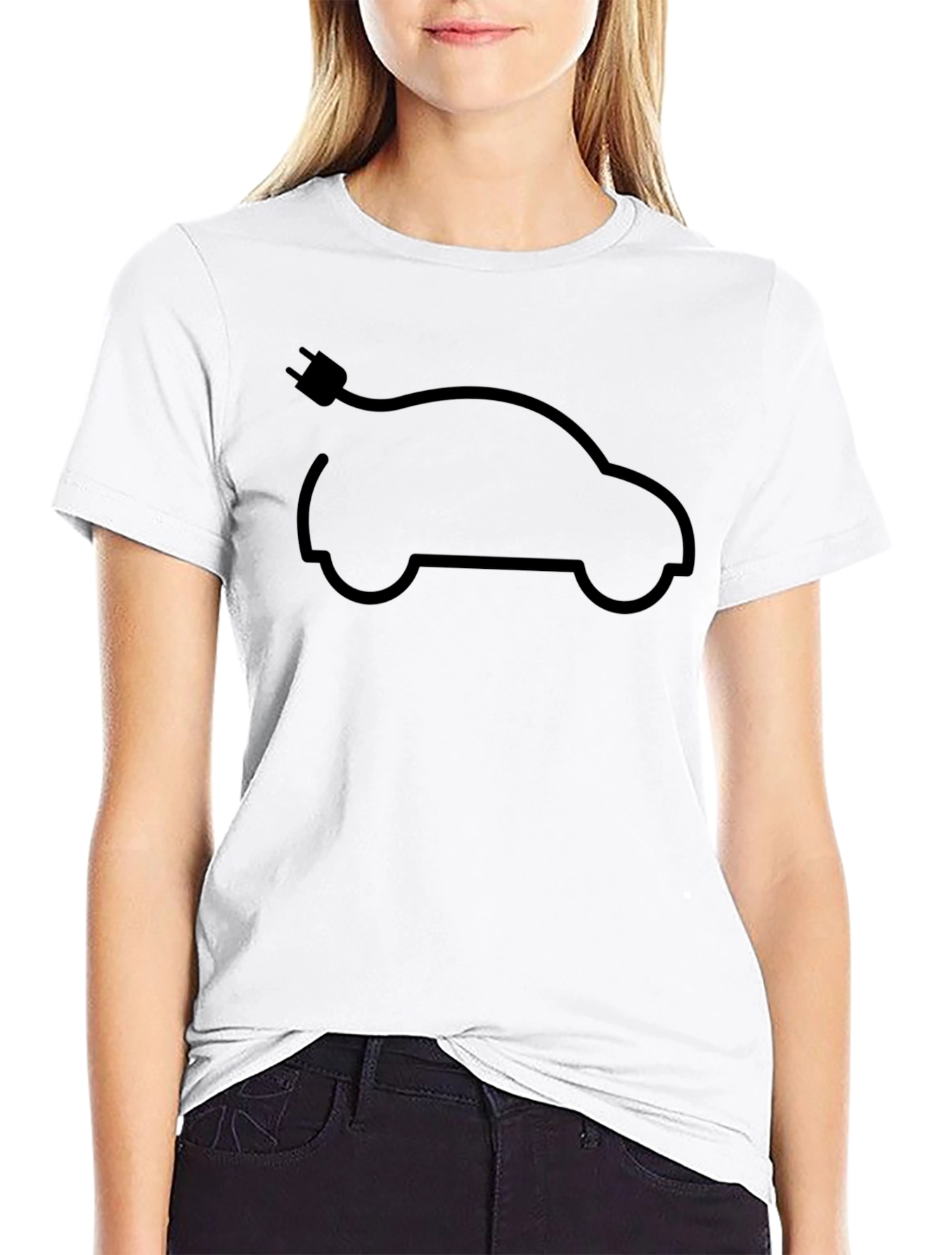 Electric Car T-Shirt - Eco-Friendly Design