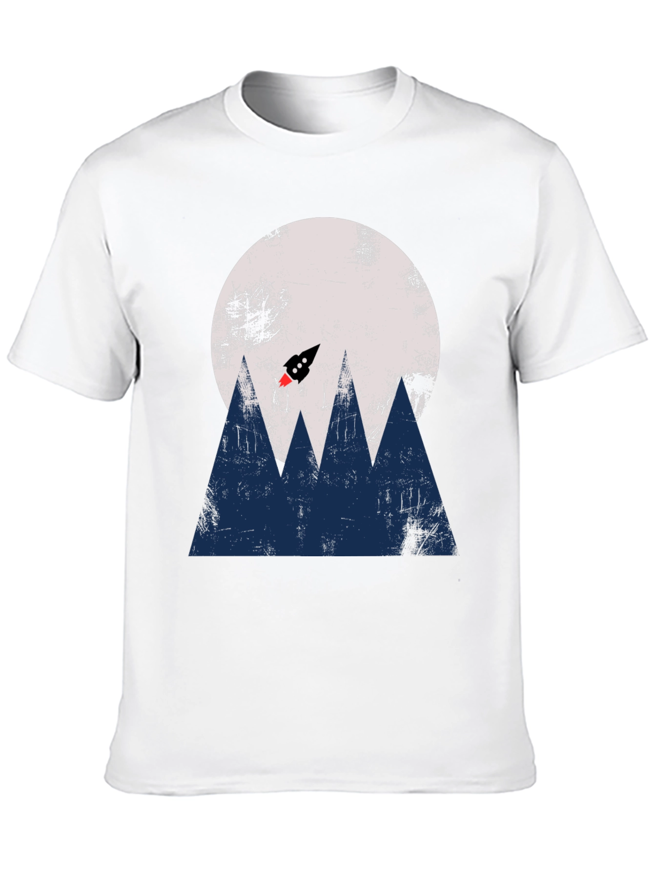 Retro Rocket Launch T-Shirt