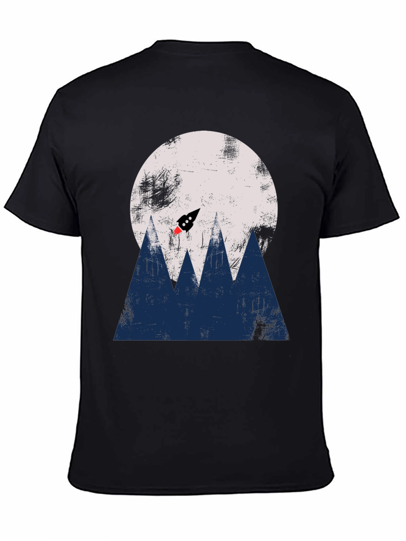 Retro Rocket Launch T-Shirt