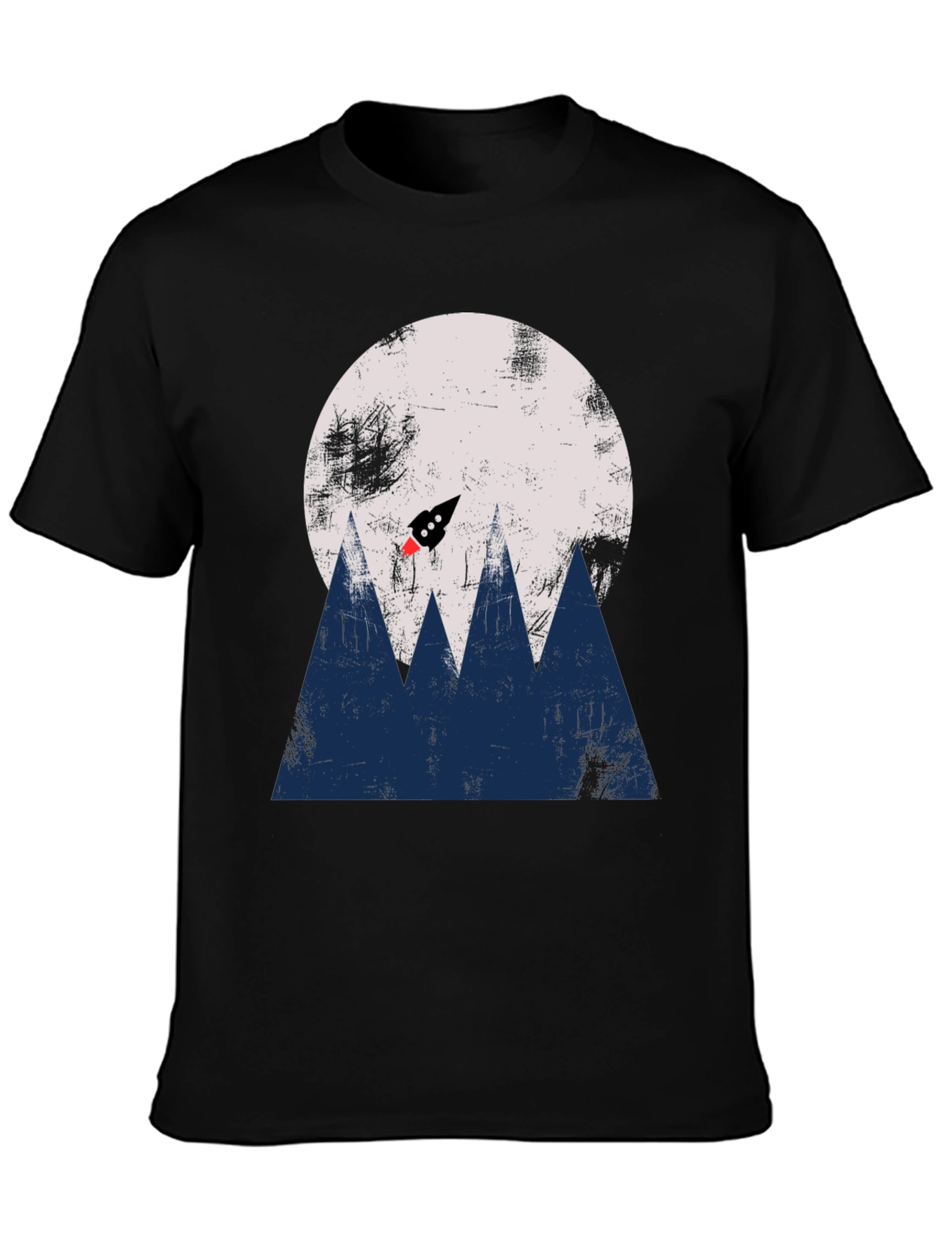 Retro Rocket Launch T-Shirt
