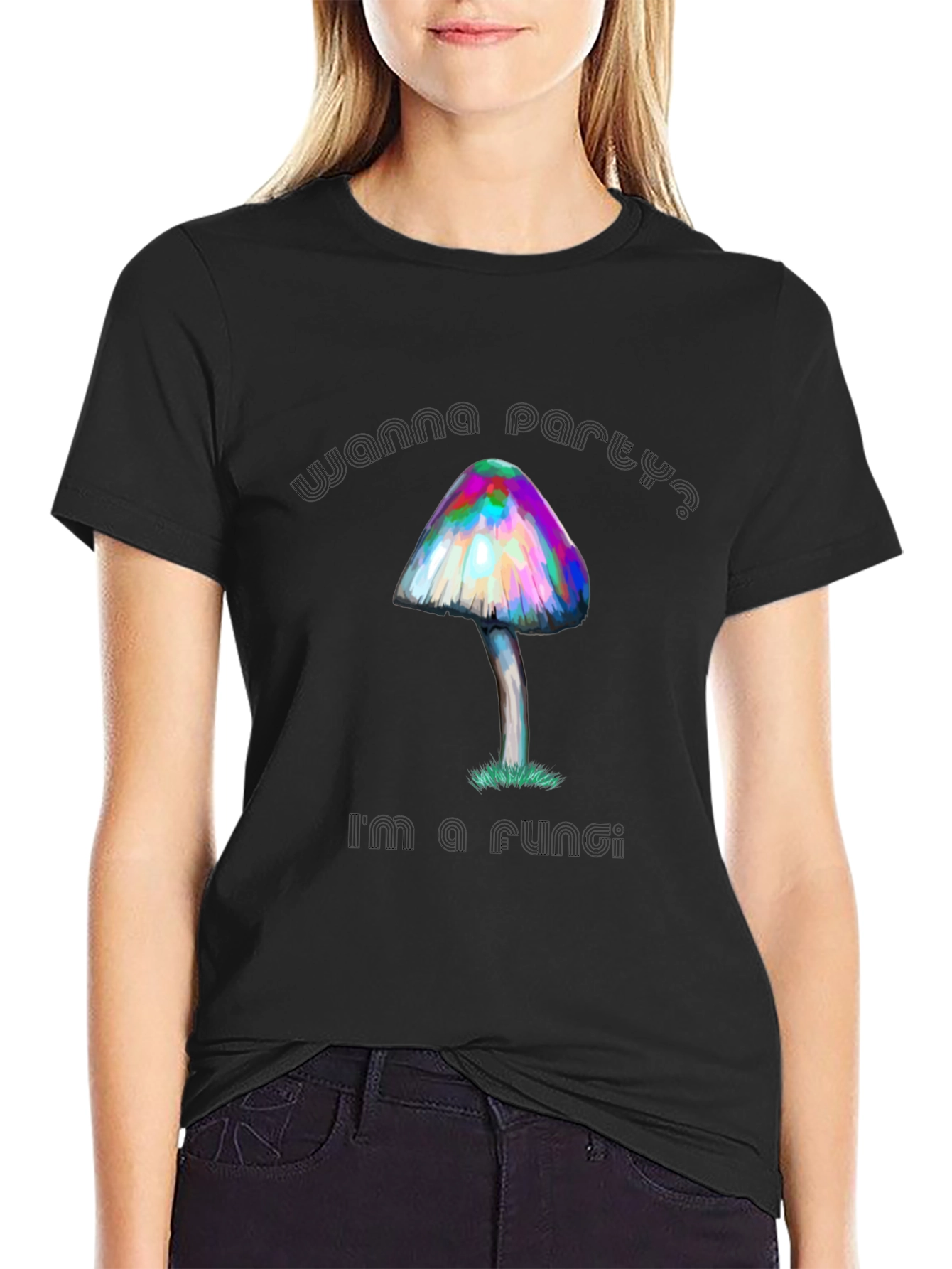 Psychedelic Mushroom T-Shirt Wanna Party? Fungi Tee