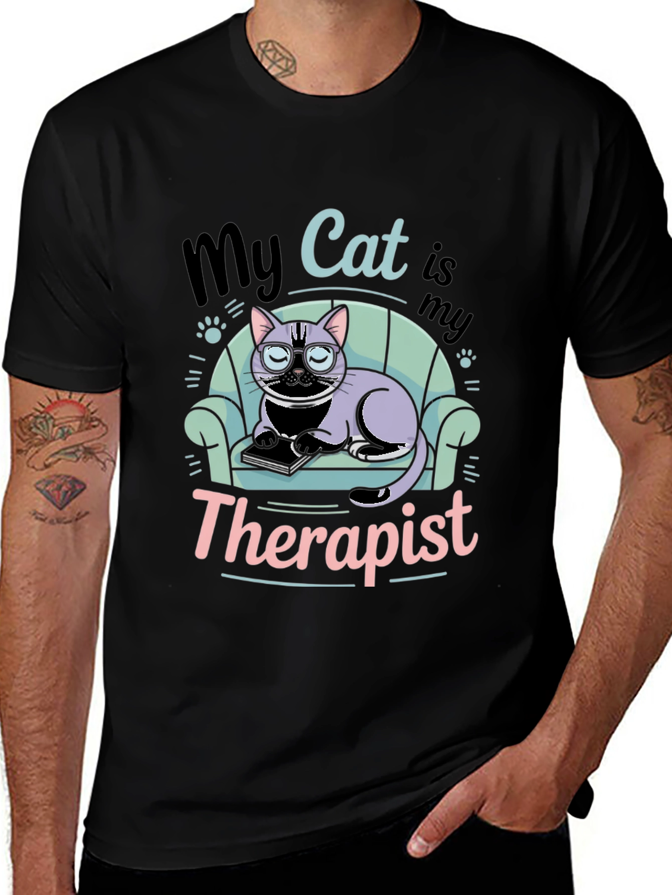My Cat is My Therapist T-Shirt