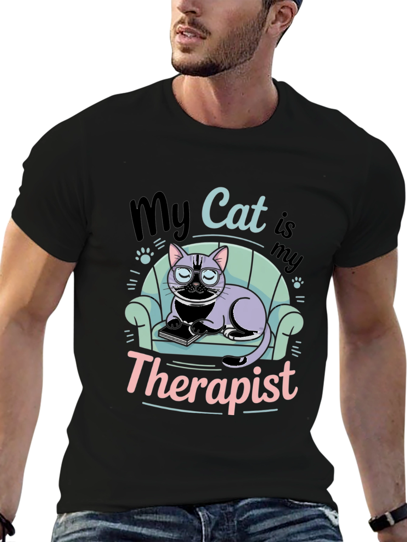 My Cat is My Therapist T-Shirt