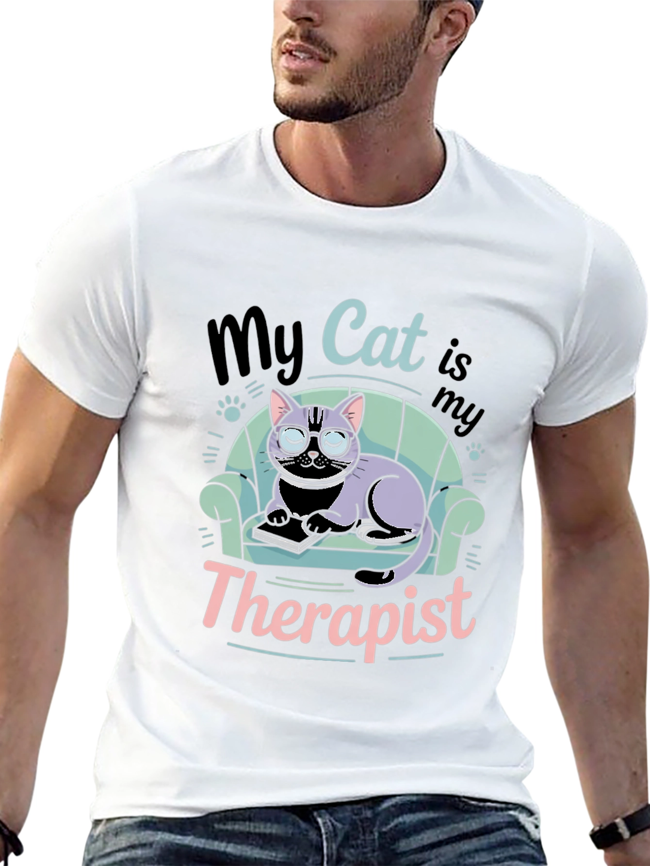 My Cat is My Therapist T-Shirt