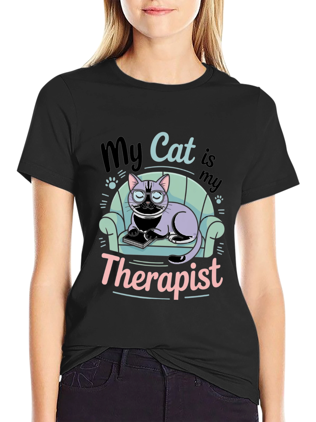 My Cat is My Therapist T-Shirt