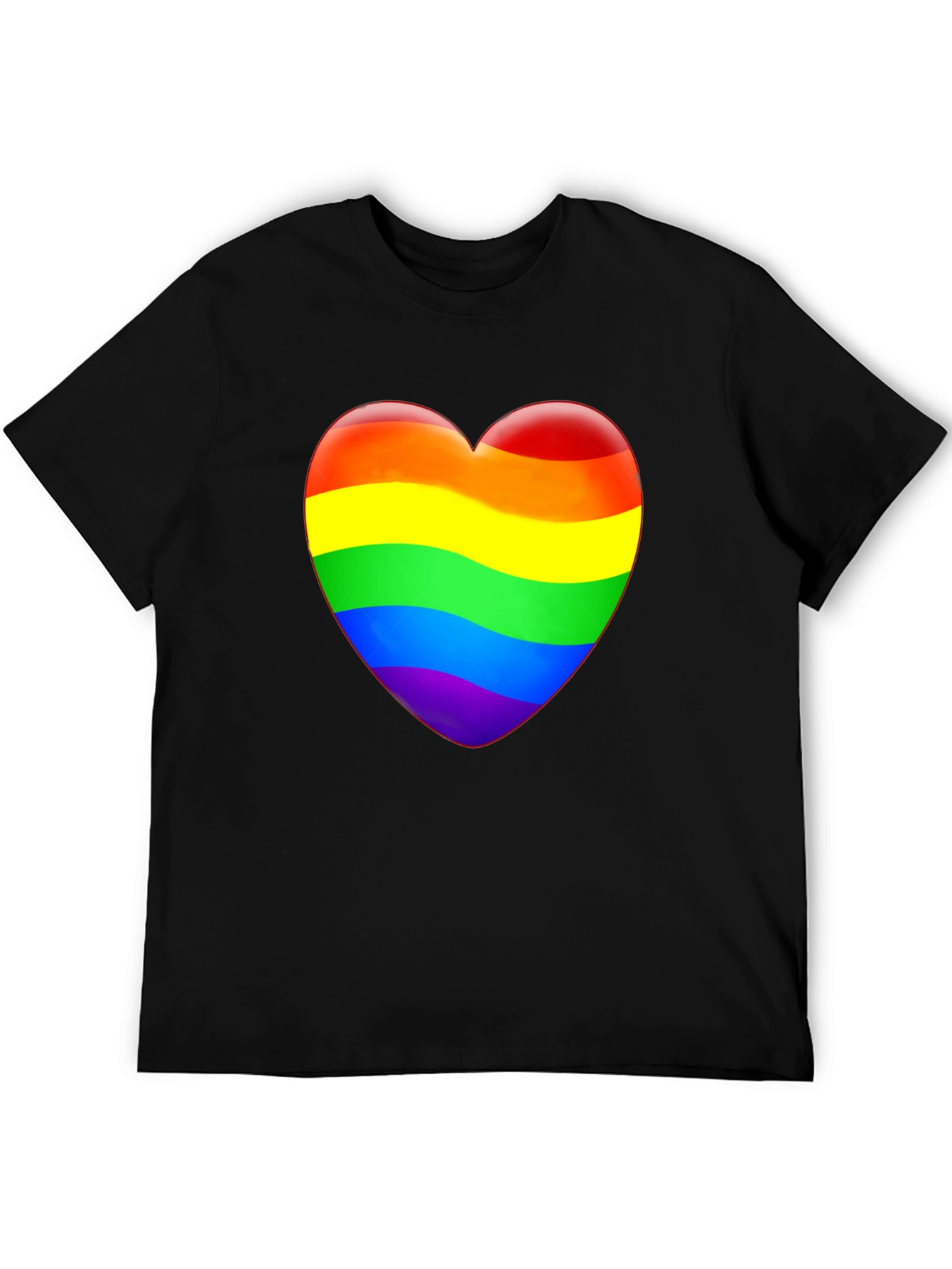 Rainbow Heart Graphic T-Shirt - Pride Apparel