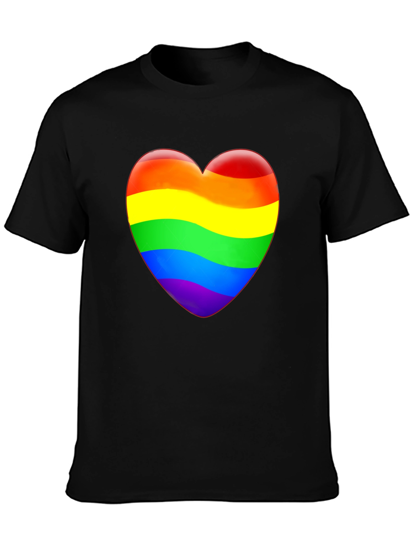 Rainbow Heart Graphic T-Shirt - Pride Apparel
