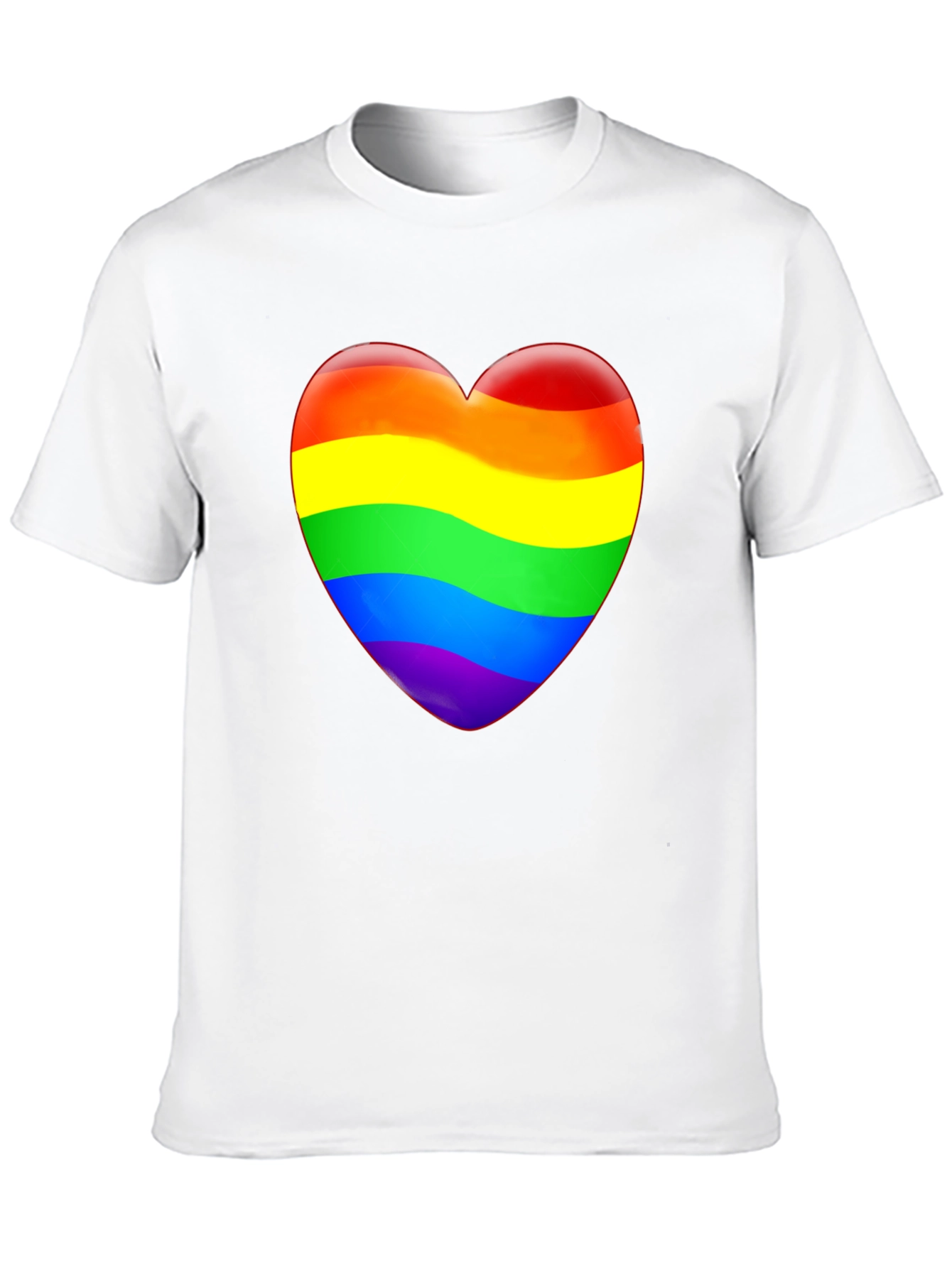 Rainbow Heart Graphic T-Shirt - Pride Apparel