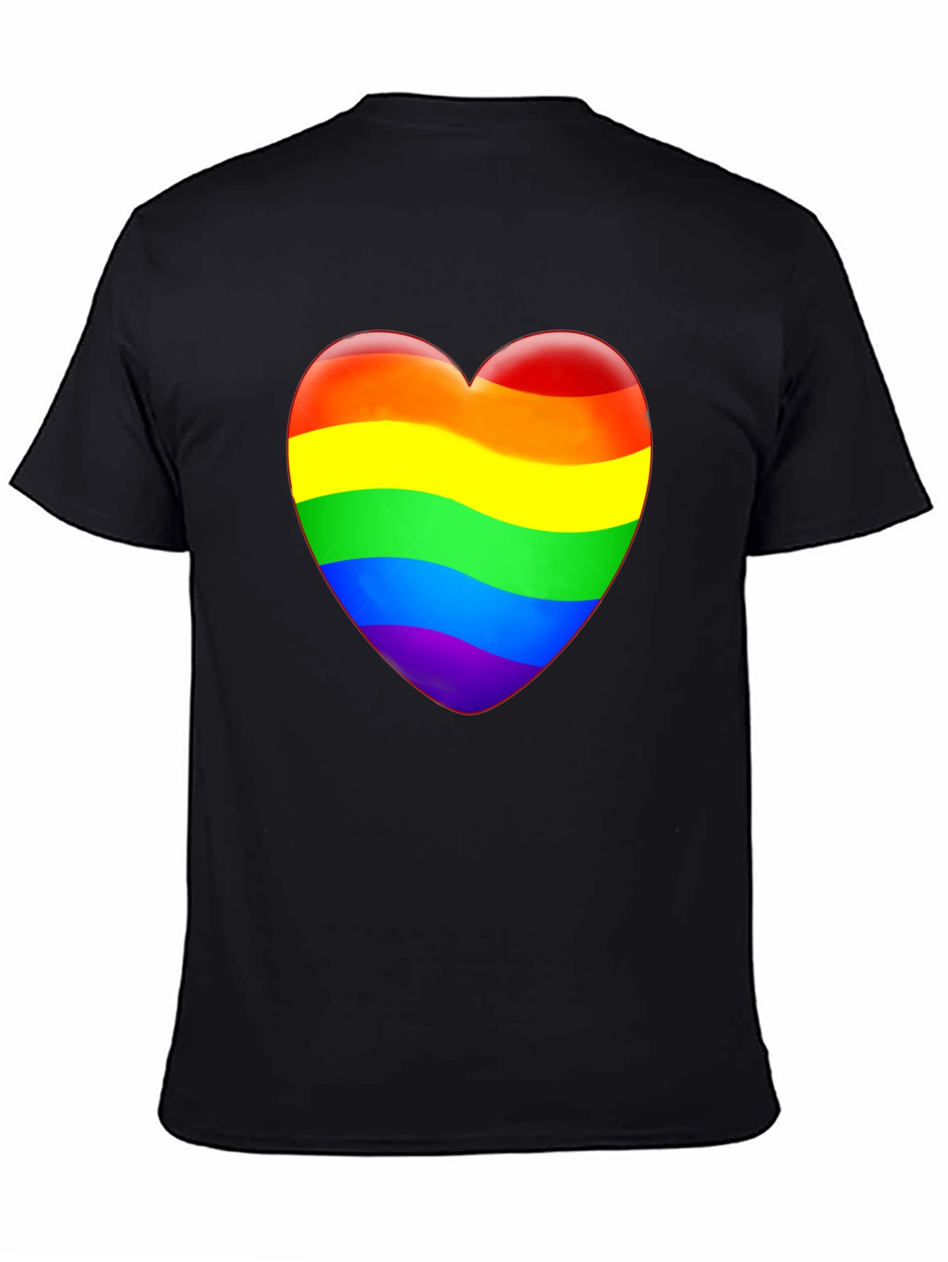 Rainbow Heart Graphic T-Shirt - Pride Apparel