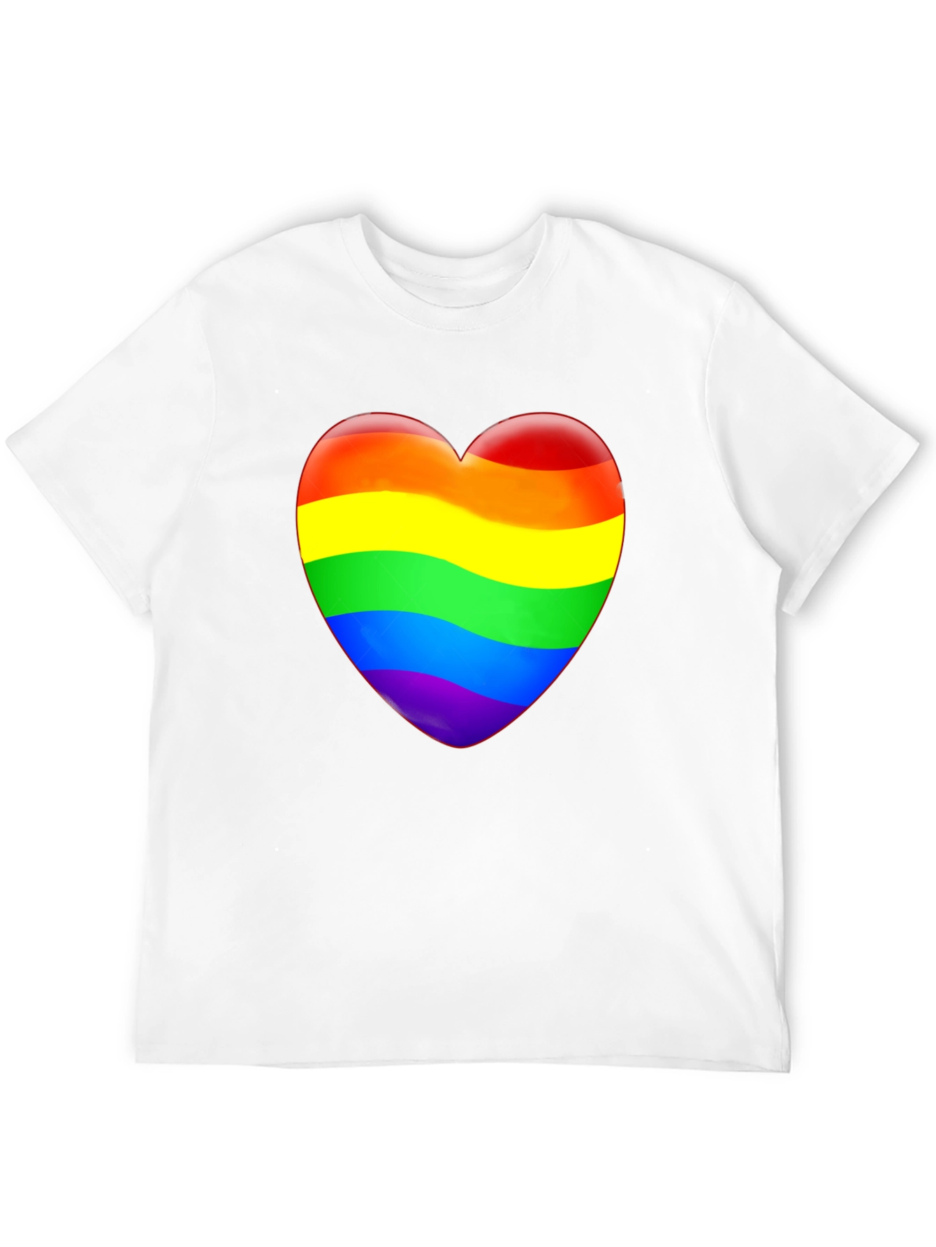 Rainbow Heart Graphic T-Shirt - Pride Apparel