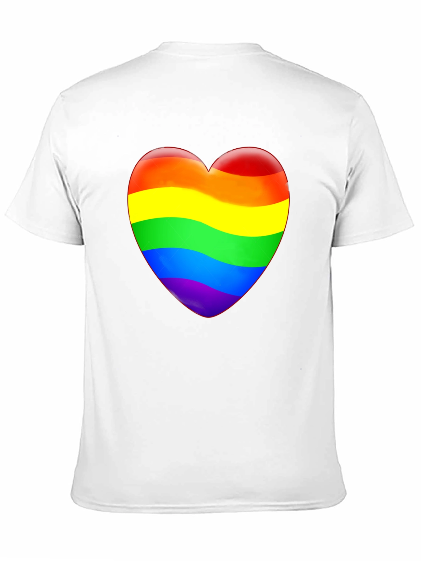 Rainbow Heart Graphic T-Shirt - Pride Apparel