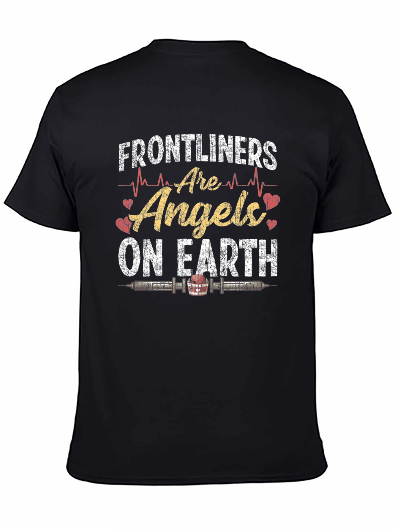Frontliners Are Angels On Earth Graphic T-Shirt