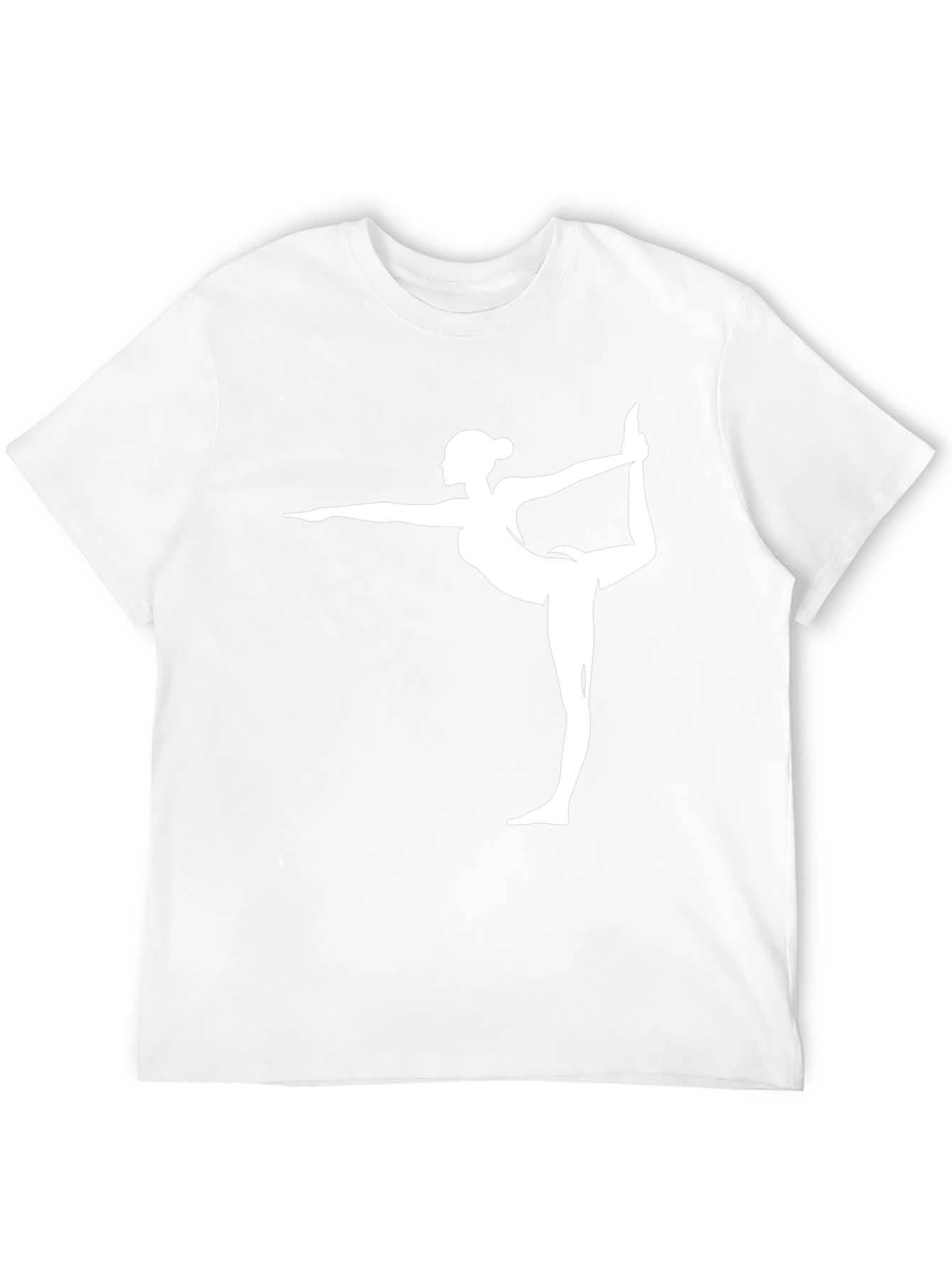Yoga Pose Graphic T-Shirt - Black Cotton Tee