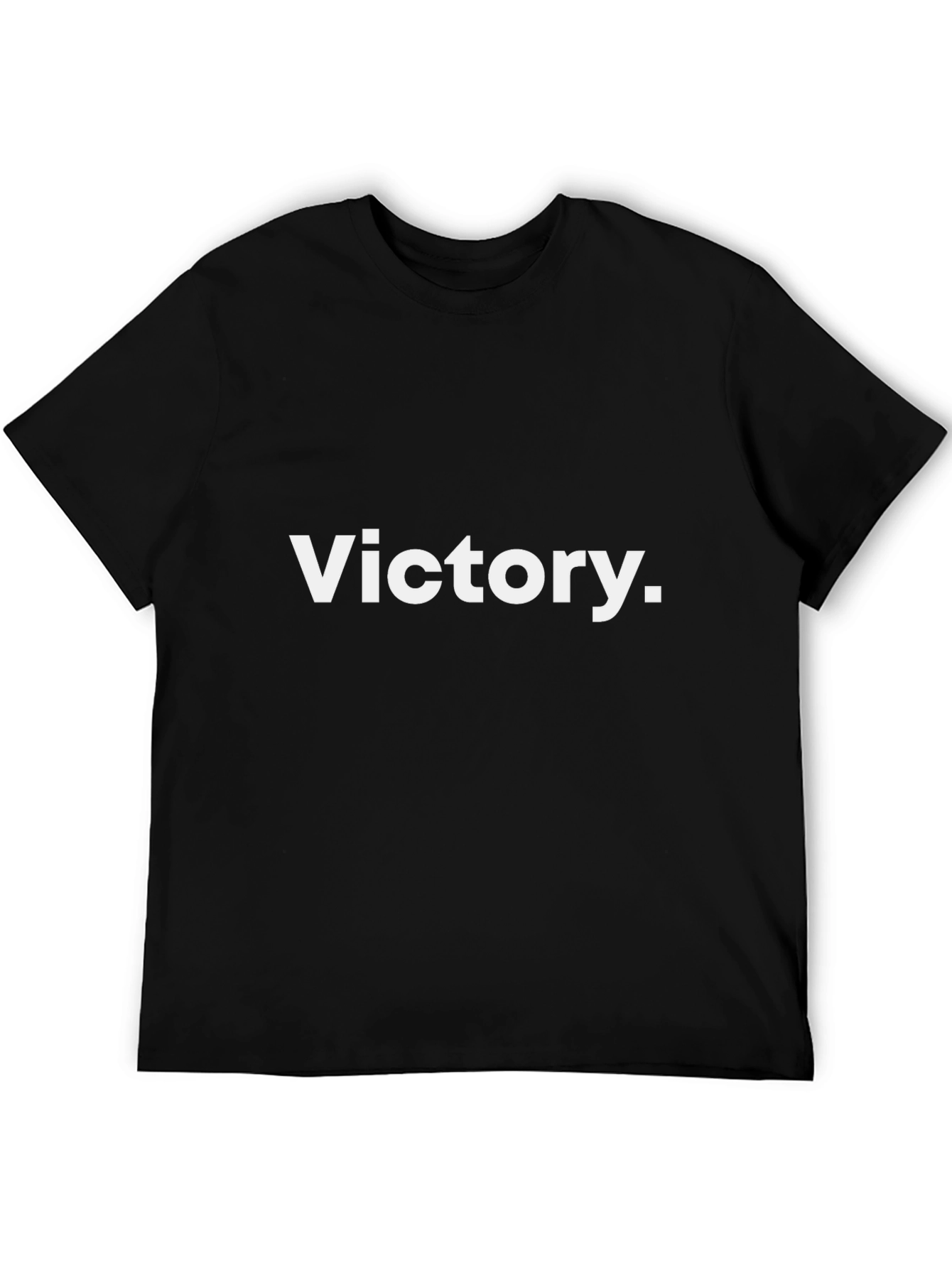 Victory Slogan T-Shirt - Classic Crew Neck Tee