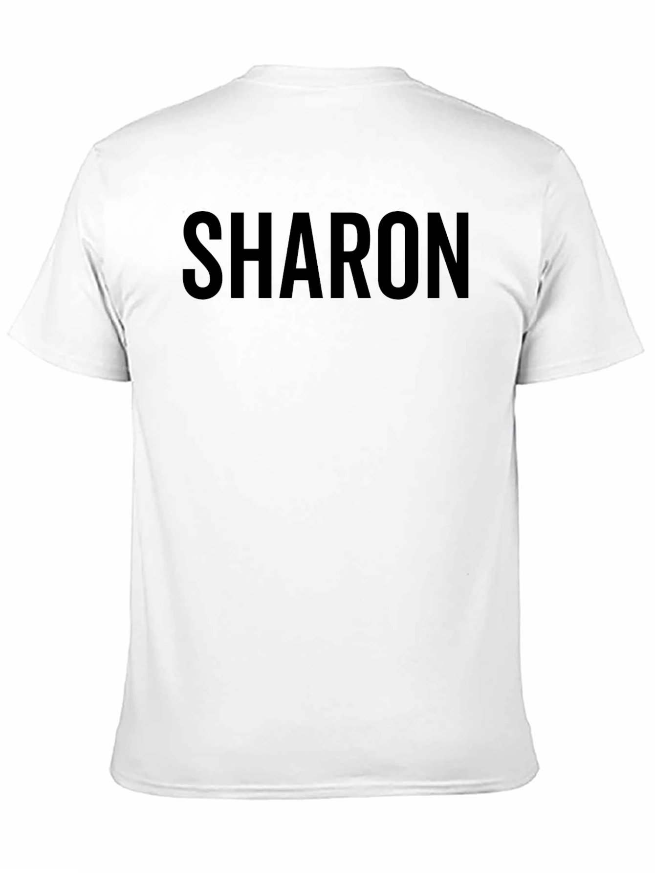 Sharon Custom Name Black T-Shirt