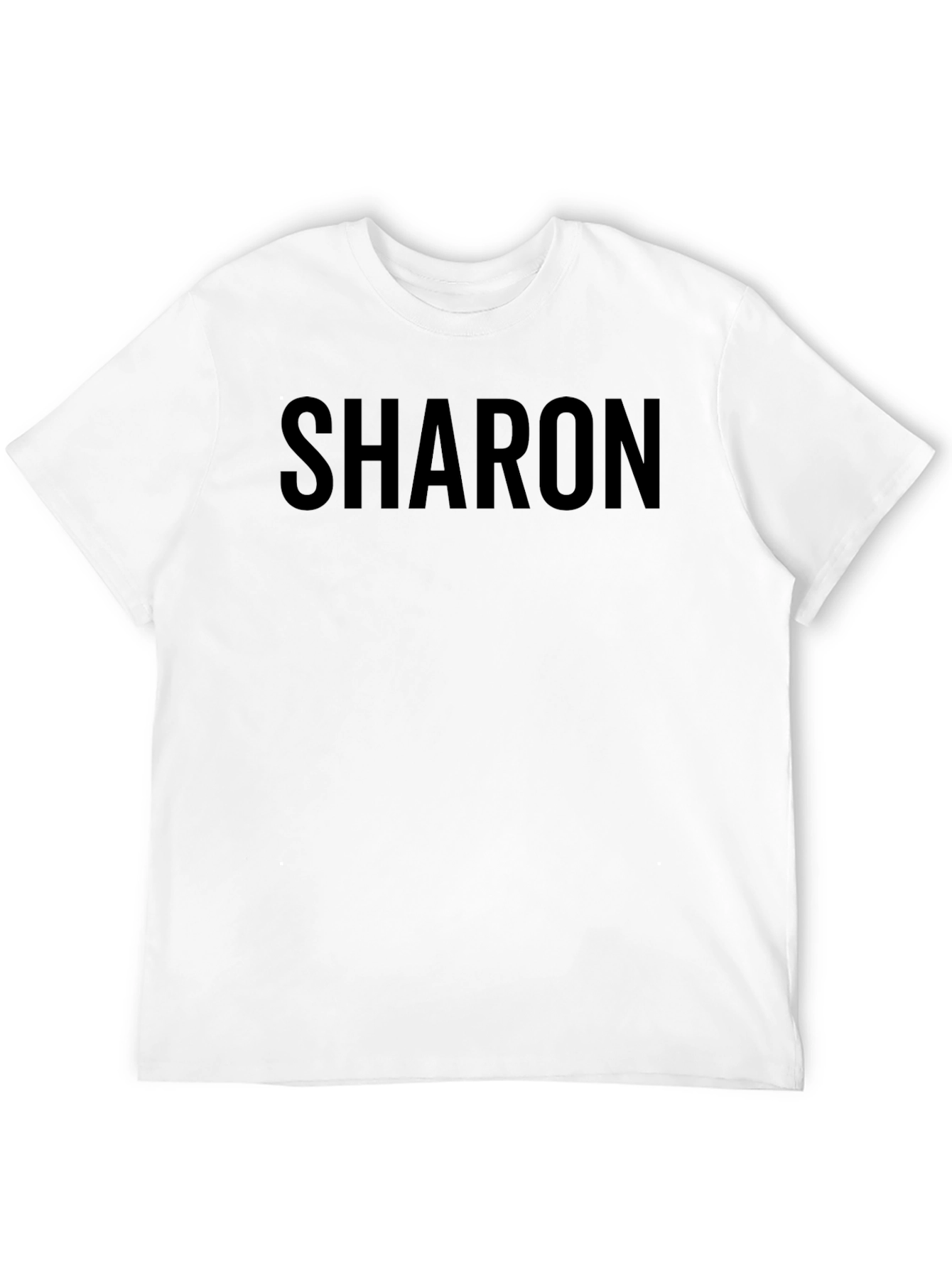 Sharon Custom Name Black T-Shirt