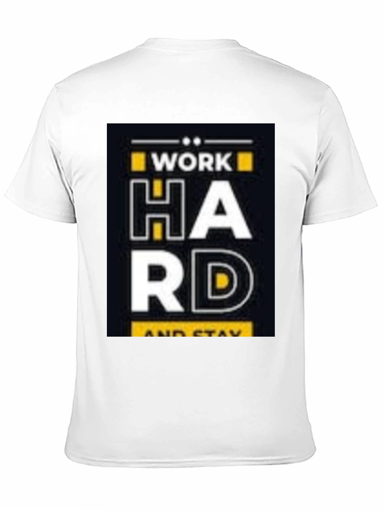 Work Hard Stay Positive Black Graphic Tee