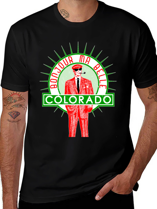 Bonjour Ma Belle Colorado Black Graphic T-Shirt