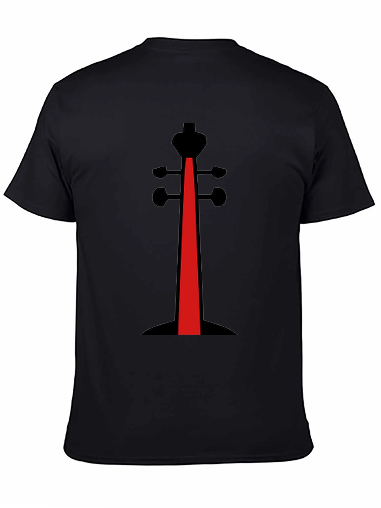 Abstract Violin Black T-Shirt
