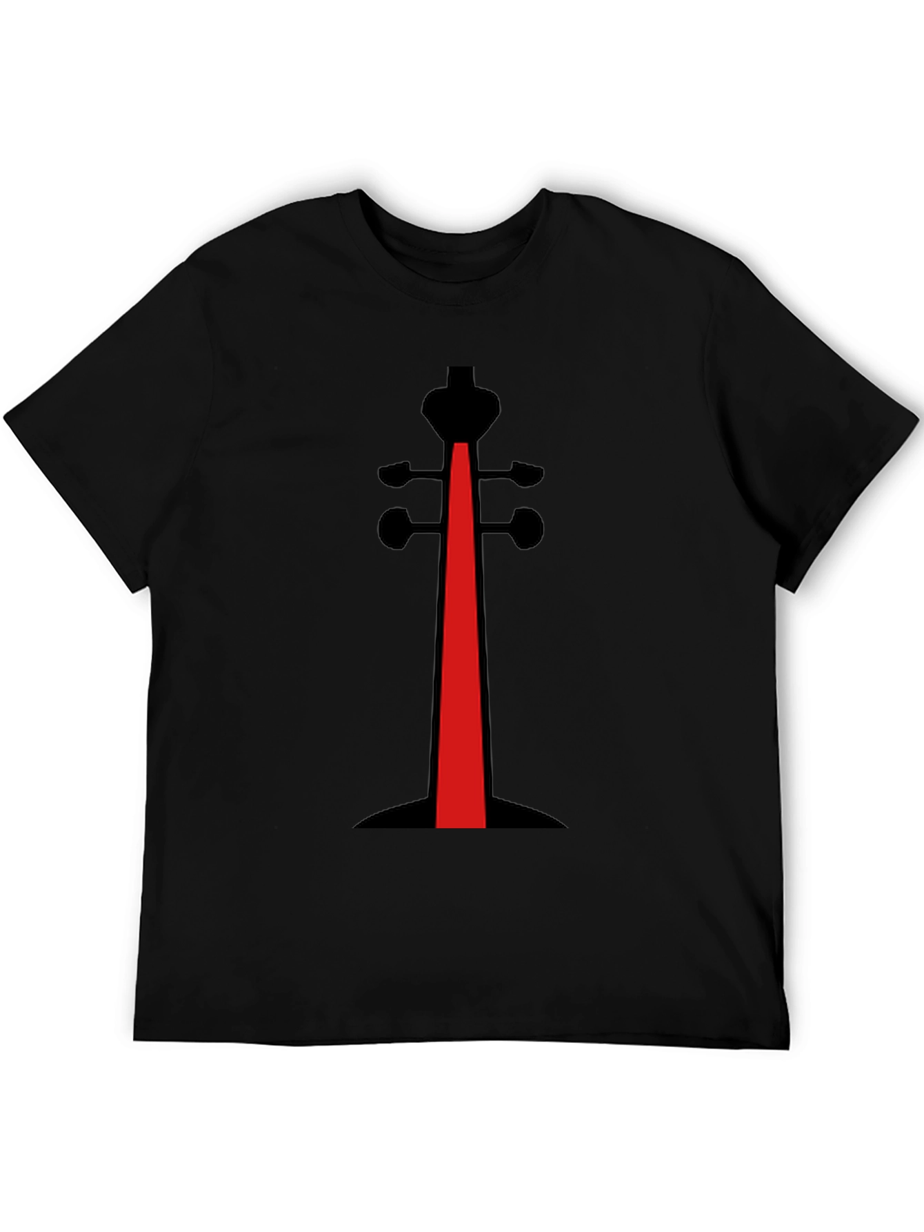 Abstract Violin Black T-Shirt