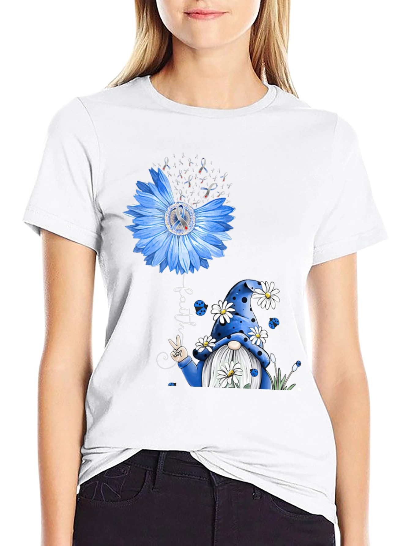 Faith Sunflower Gnome T-Shirt